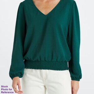 Nine Britton Ina Chiffon Smocked Bottom Blouse